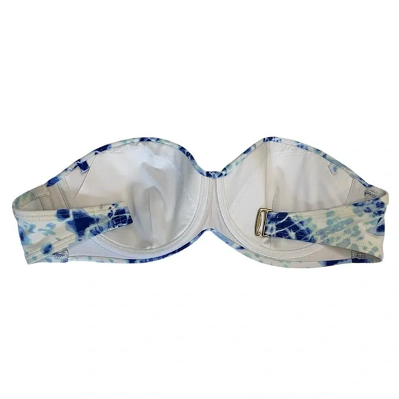 Victoria's Secret Blue and White Bikini Top - Picture 4 of 4